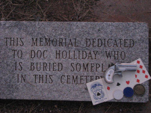 Dr. John Henry Holliday - Memorial Dedication stone - Doc History